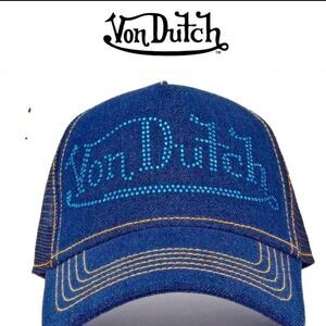 Von-dutch Men's Blue and Navy Hat